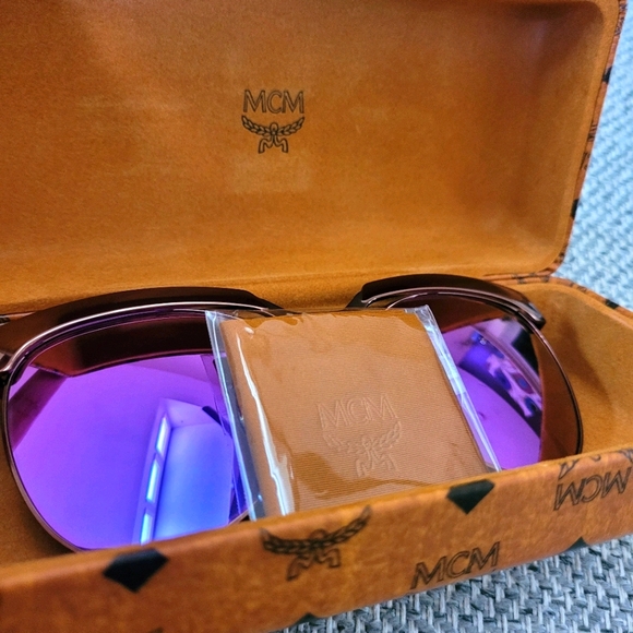 MCM Purple Mirror Sunglasses NEW main image 9